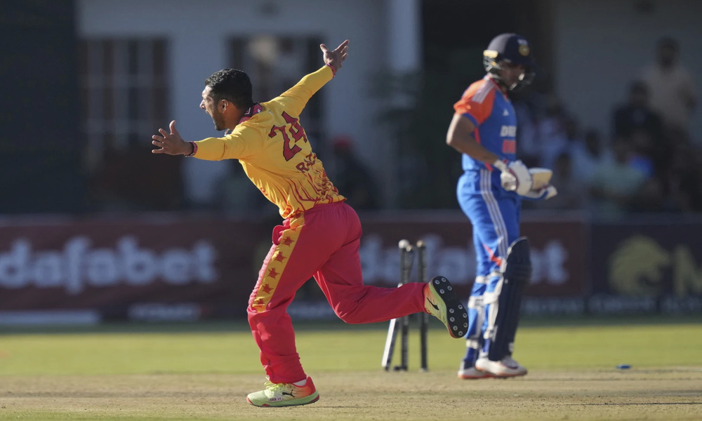 Zimbabwe stuns world champion India by 13 runs in opener of T20 series