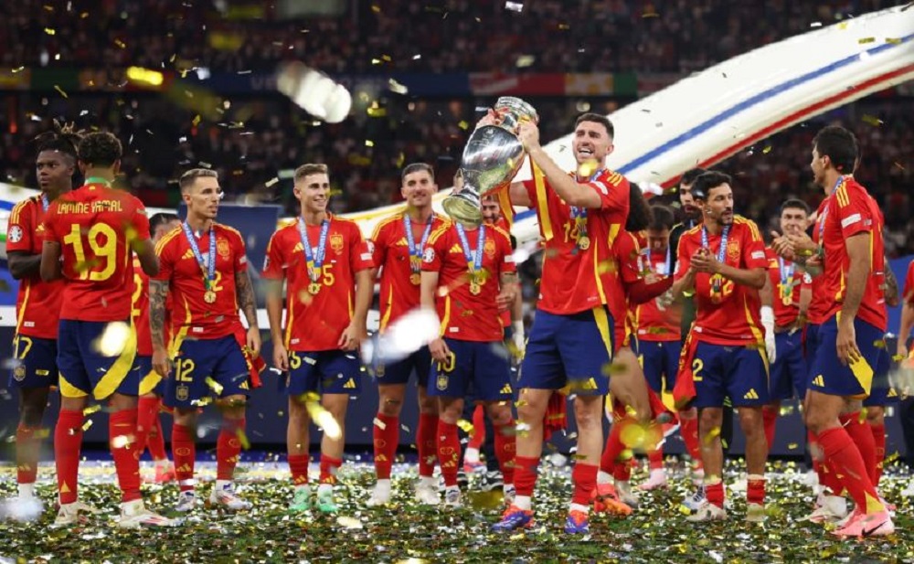 Spain clinches record fourth Euro title