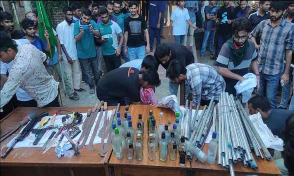 Firearms recovered from Chhatra League's room at SUST