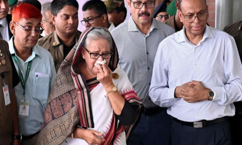 Hasina accused of shedding ‘crocodile tears’