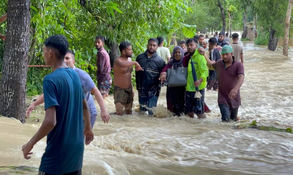 Devastating flood affects 36 lakh in 10 districts; 2 die