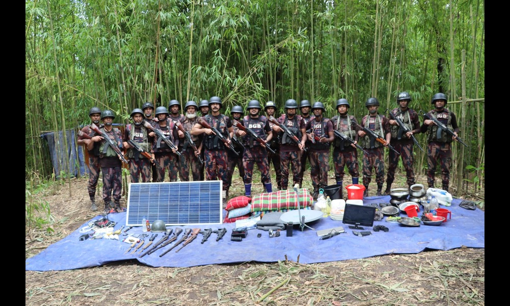 BGB busts insurgents' den, recovers huge arms, ammos in Bandarban