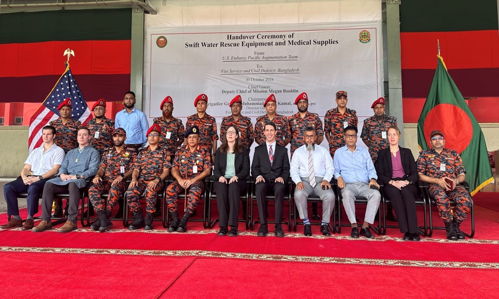 US donates first responder equipment to Bangladesh