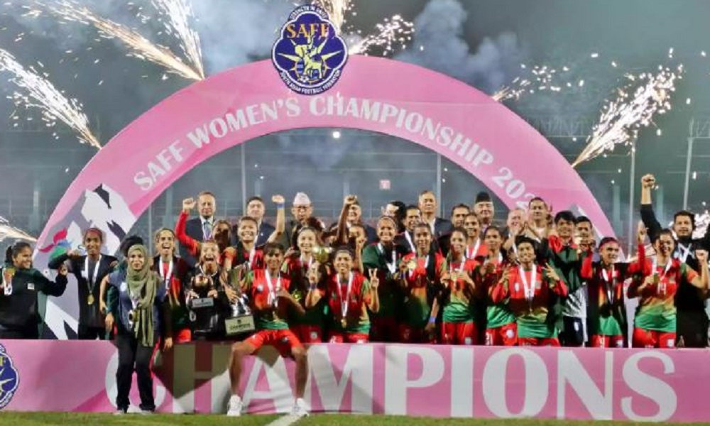 Bangladeshi women retain SAFF title