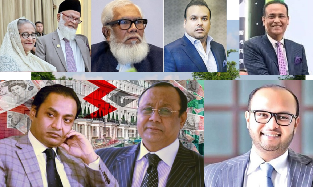 Hasina’s associates Salman, Sobhan, Nazrul and Javed spent millions in UK property