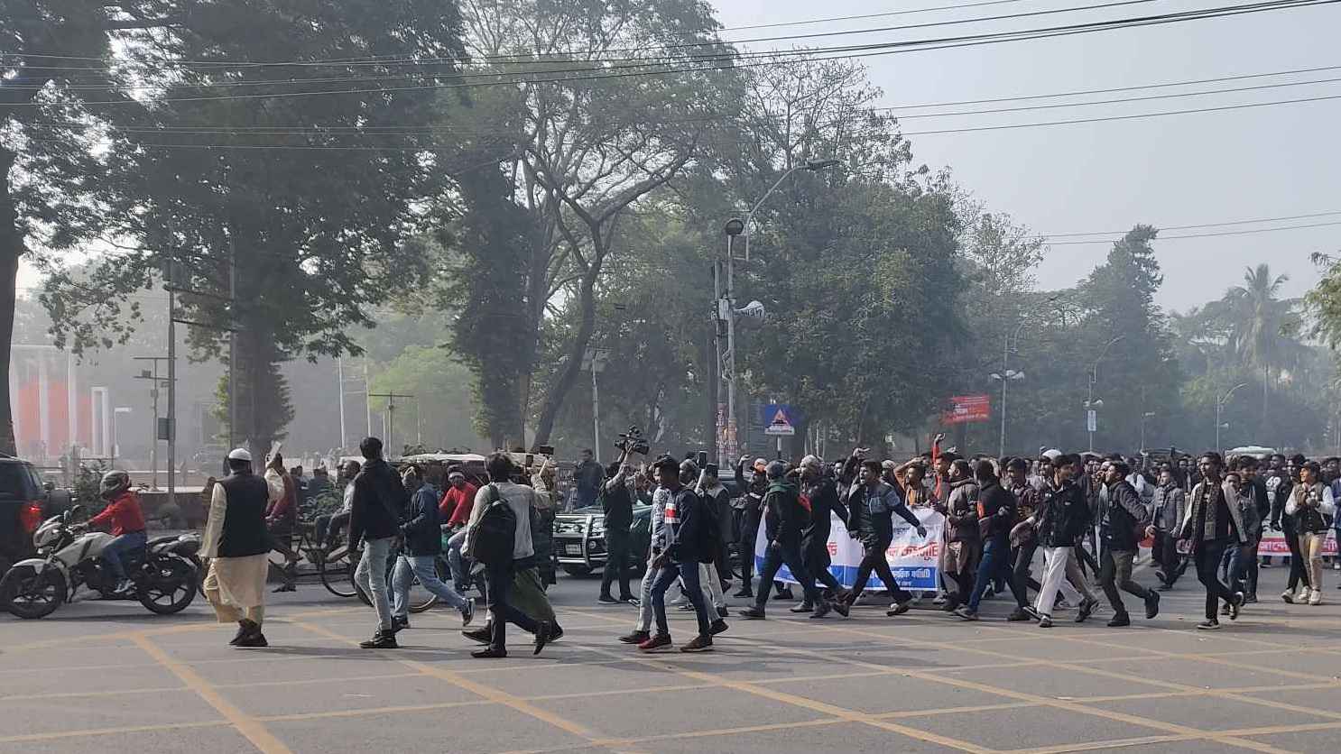 Students gather at Shaheed Minar for ‘March for Unity’